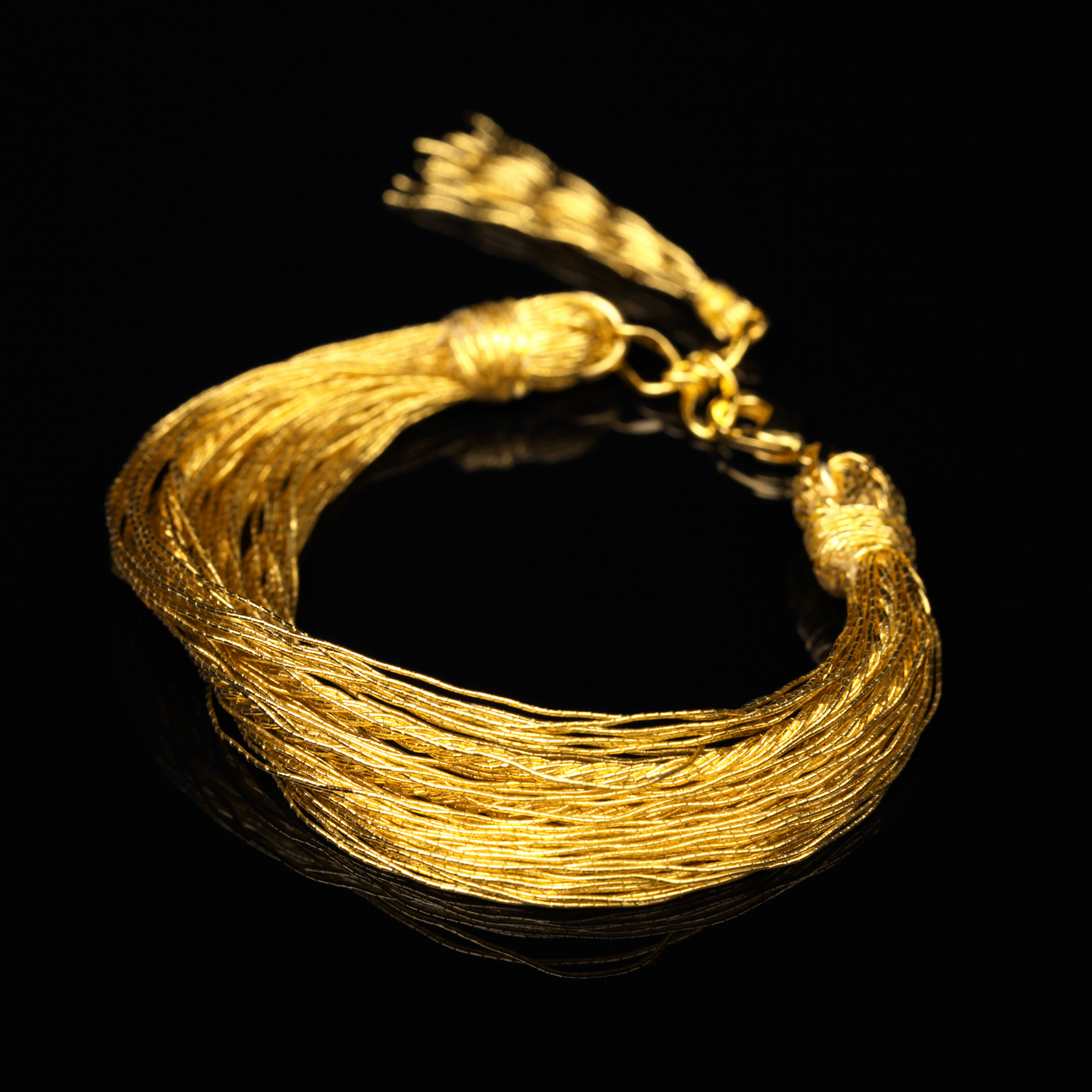 和の彩　金銀糸ブレスレットの商品写真です。型番：658-934 画像その1
