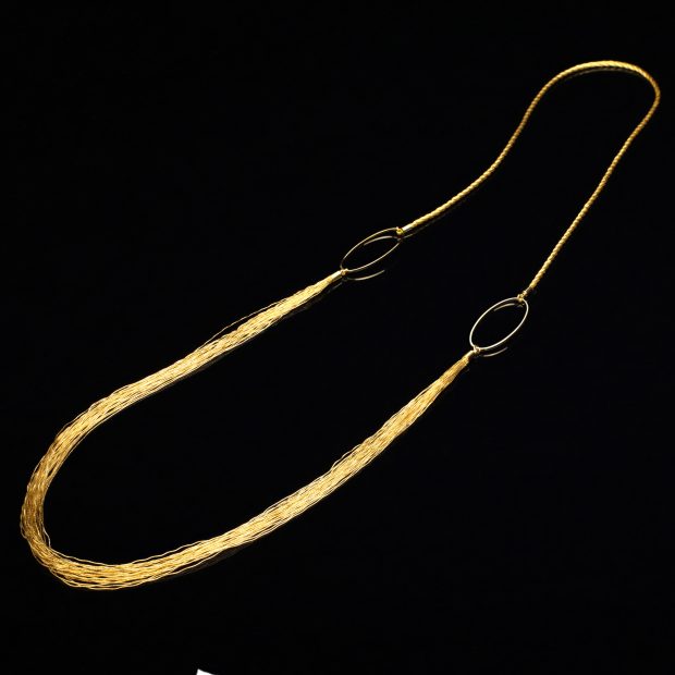 和の彩　金銀糸ネックレス/ペンダントの商品写真です。型番：658-871 画像その1