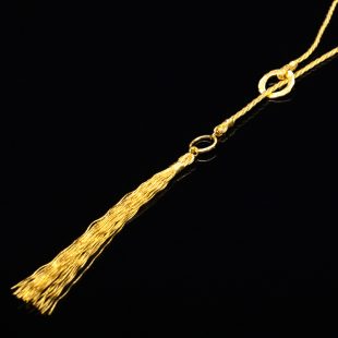 和の彩　金銀糸ネックレス/ペンダントの商品写真です。型番：658-922 画像その2