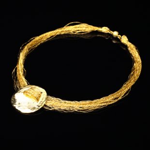 和の彩　金銀糸ネックレス/ペンダントの商品写真です。型番：658-924 画像その1