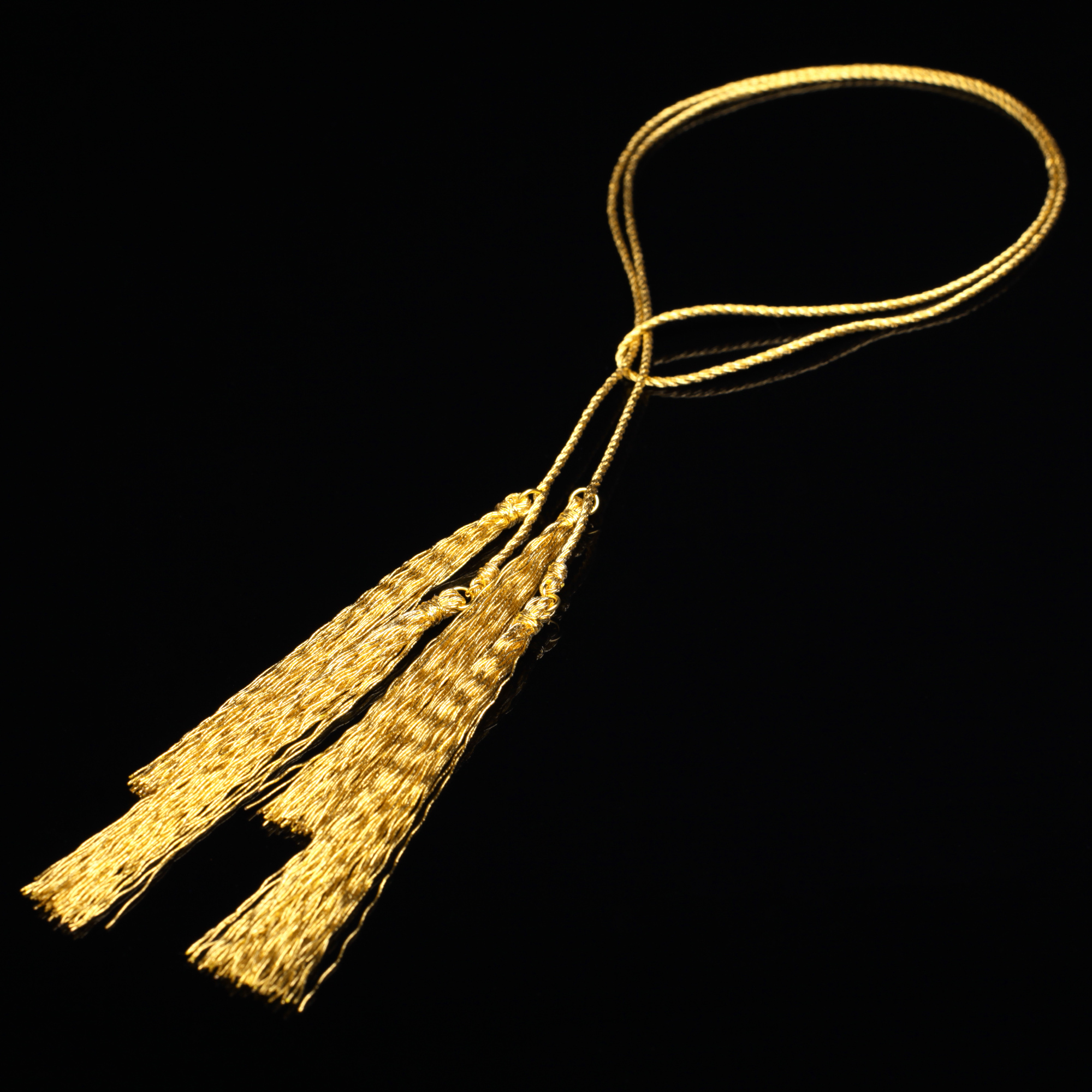和の彩　金銀糸ネックレス/ペンダントの商品写真です。型番：658-930 画像その1