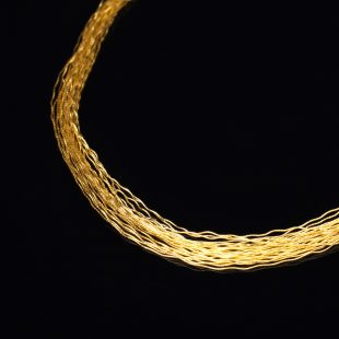 和の彩　金銀糸ネックレス/ペンダントの商品写真です。型番：658-968 画像その2