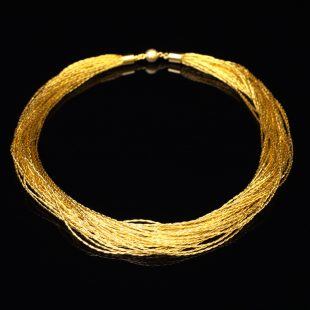 和の彩　金銀糸ネックレス/ペンダントの商品写真です。型番：659-080 画像その1