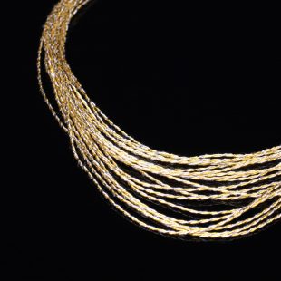 和の彩　金銀糸ネックレス/ペンダントの商品写真です。型番：659-084 画像その2
