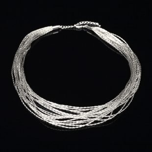 和の彩　金銀糸ネックレス/ペンダントの商品写真です。型番：659-085 画像その1