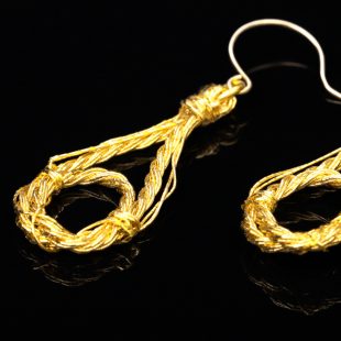 和の彩　金銀糸ピアスとイヤリングの商品写真です。型番：658-938 画像その2