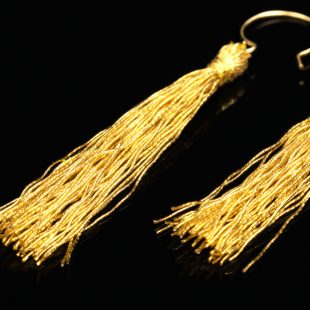 和の彩　金銀糸ピアスとイヤリングの商品写真です。型番：658-942 画像その2